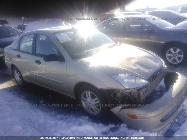 1FAFP3431YW386065 - 2000 FORD FOCUS SE/SE SPORT GOLD photo 1