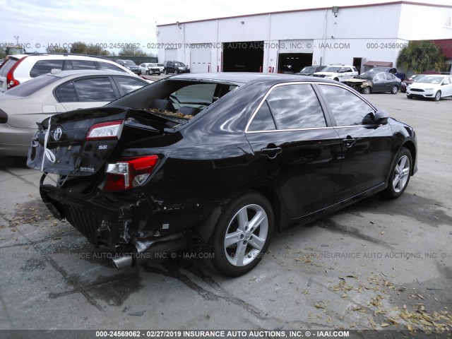 4T1BF1FK0EU431911 - 2014 TOYOTA CAMRY L/SE/LE/XLE 黑色 照片 4