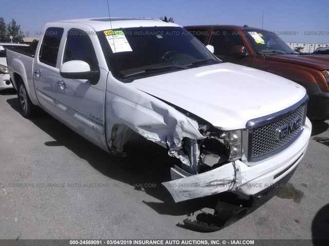 3GTP2XE27BG276136 - 2011 GMC SIERRA K1500 DENALI WHITE photo 1