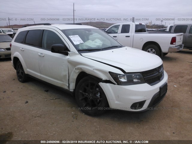 3C4PDCBB6JT274598 - 2018 DODGE JOURNEY SXT WHITE photo 1