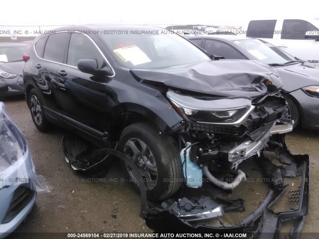 5J6RW1H89JA007511 - 2018 HONDA CR-V EXL BLACK photo 1