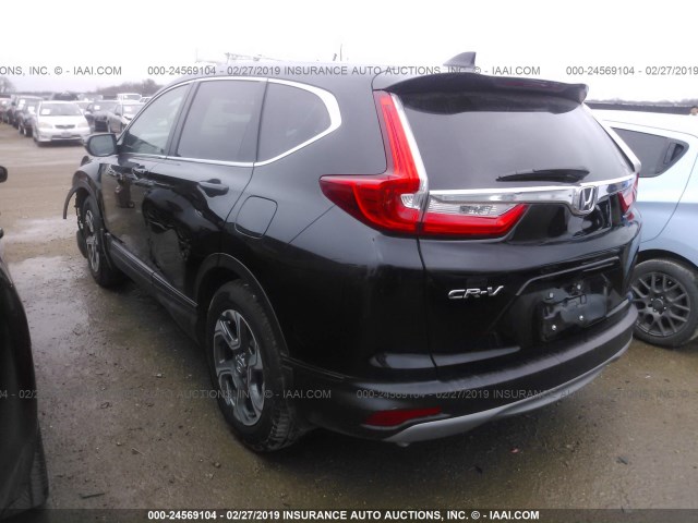 5J6RW1H89JA007511 - 2018 HONDA CR-V EXL BLACK photo 3