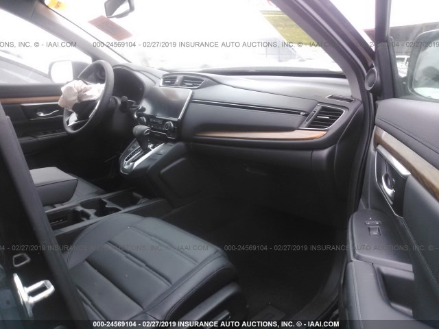 5J6RW1H89JA007511 - 2018 HONDA CR-V EXL BLACK photo 5