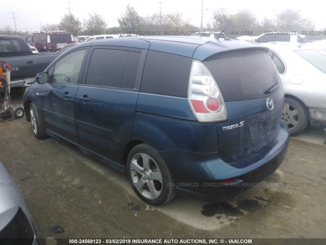 JM1CR293X70138327 - 2007 MAZDA 5 BLUE photo 3