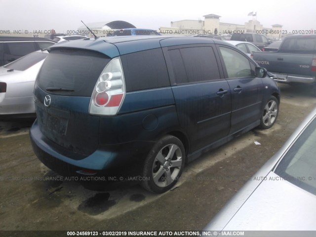 JM1CR293X70138327 - 2007 MAZDA 5 BLUE photo 4