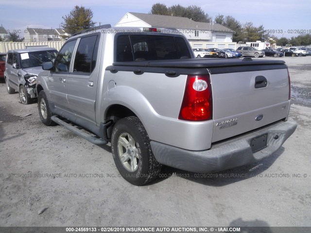 1FMZU77K65UB73206 - 2005 FORD EXPLORER SPORT TR  GRAY photo 3