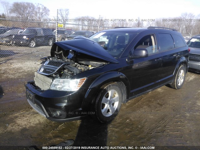 3C4PDDBG4CT136126 - 2012 DODGE JOURNEY SXT BLACK photo 2