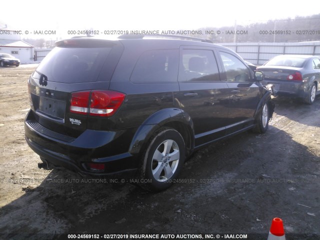 3C4PDDBG4CT136126 - 2012 DODGE JOURNEY SXT BLACK photo 4