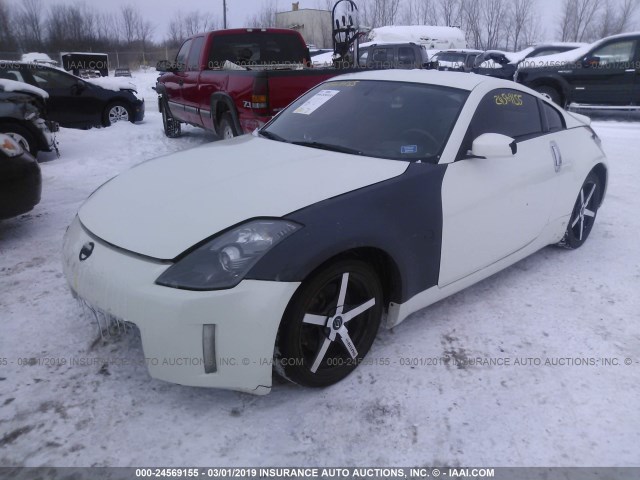 JN1AZ34E86M352930 - 2006 NISSAN 350Z COUPE WHITE photo 2