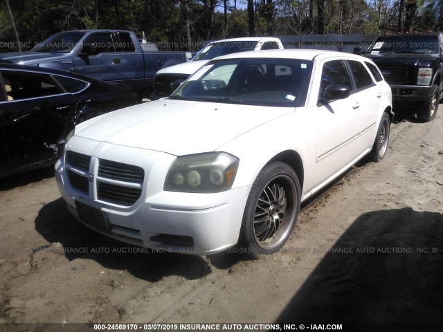 2D4FV47T27H642862 - 2007 DODGE MAGNUM SE WHITE photo 2