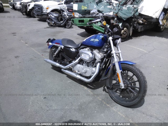 1HD4CR214AC418756 - 2010 HARLEY-DAVIDSON XL883 L BLUE photo 1