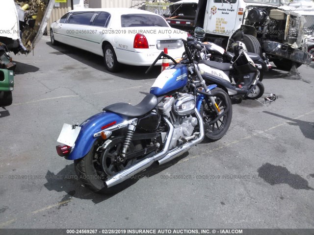 1HD4CR214AC418756 - 2010 HARLEY-DAVIDSON XL883 L BLUE photo 4