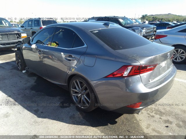 JTHBA1D22G5029826 - 2016 LEXUS IS 200T GRAY photo 3