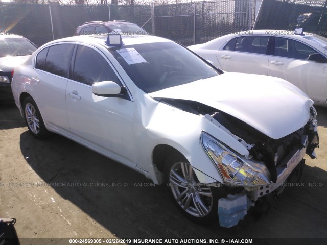 JN1CV6AR2DM356904 - 2013 INFINITI G37 WHITE photo 1