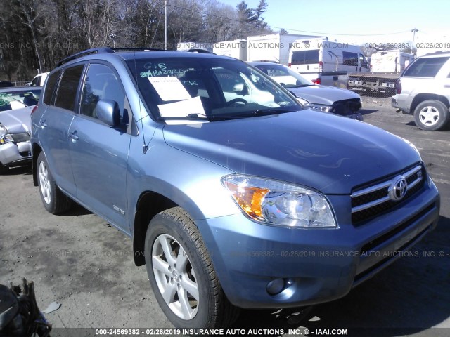 JTMBK31V086028517 - 2008 TOYOTA RAV4 LIMITED BLUE photo 1