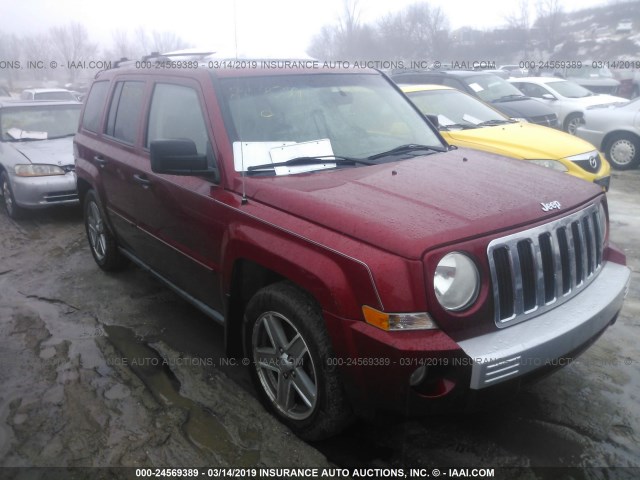 1J8FF48W57D395829 - 2007 JEEP PATRIOT LIMITED RED photo 1