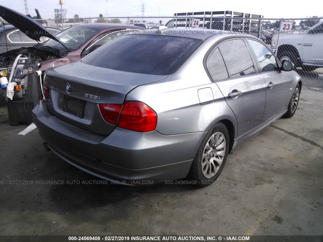 WBAPH57559NL79211 - 2009 BMW 328 I SULEV GRAY photo 4