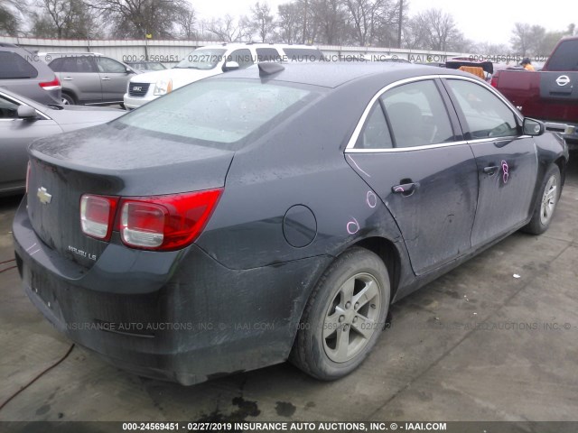 1G11B5SL2FF274611 - 2015 CHEVROLET MALIBU LS GRAY photo 4