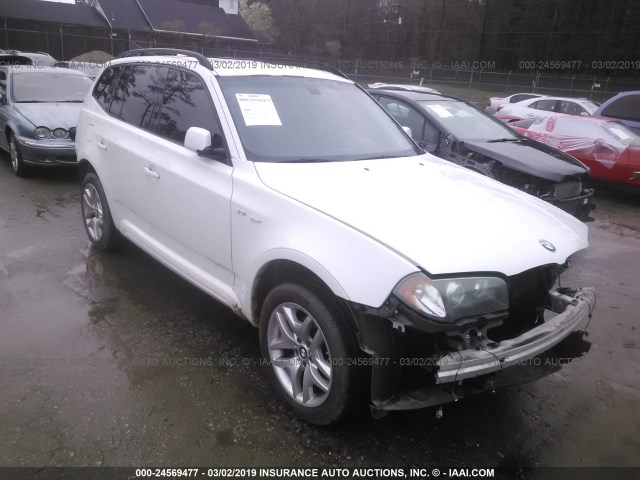 WBXPA93436WG90708 - 2006 BMW X3 3.0I WHITE photo 1