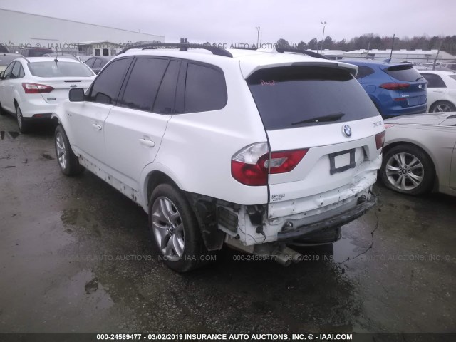 WBXPA93436WG90708 - 2006 BMW X3 3.0I WHITE photo 3