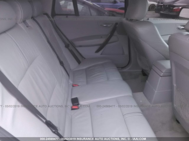 WBXPA93436WG90708 - 2006 BMW X3 3.0I WHITE photo 8