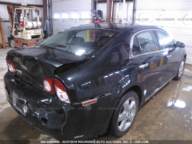 1G1ZK57B48F266760 - 2008 CHEVROLET MALIBU LTZ BLACK photo 4