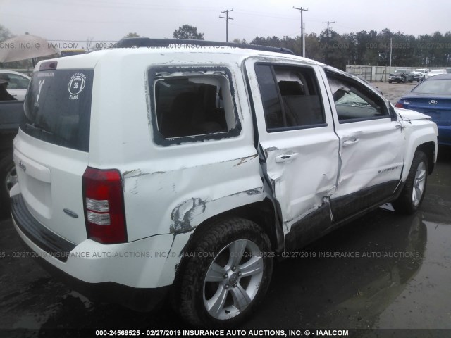 1C4NJPFA4HD116852 - 2017 JEEP PATRIOT LATITUDE WHITE photo 4