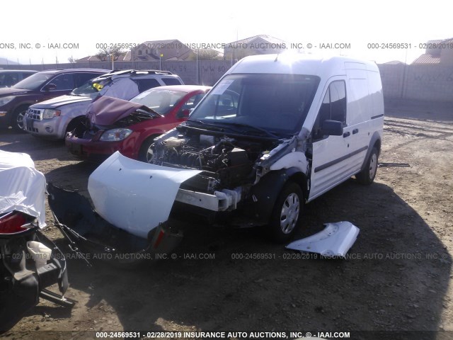NM0LS7AN6DT155454 - 2013 FORD TRANSIT CONNECT XL WHITE photo 2