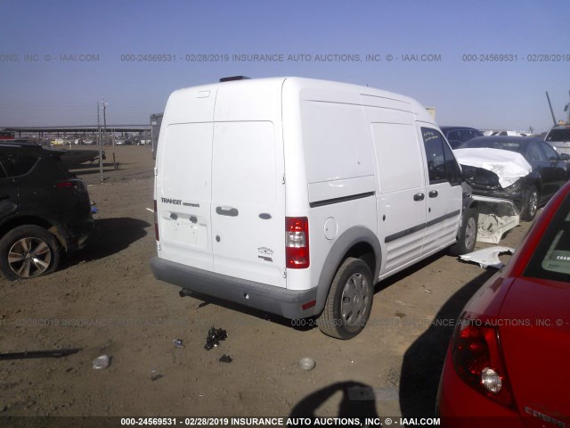 NM0LS7AN6DT155454 - 2013 FORD TRANSIT CONNECT XL WHITE photo 4