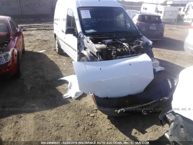 NM0LS7AN6DT155454 - 2013 FORD TRANSIT CONNECT XL WHITE photo 6