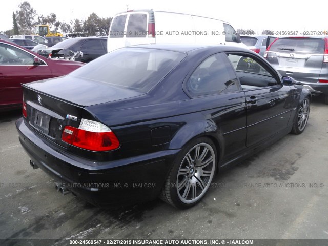 WBSBL93493JR24236 - 2003 BMW M3 BLUE photo 4