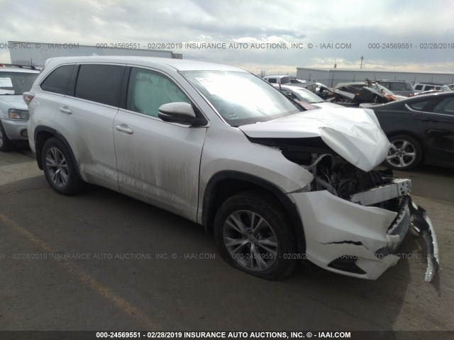 5TDBKRFH8ES007500 - 2014 TOYOTA HIGHLANDER LE/LE PLUS 白色 照片 1