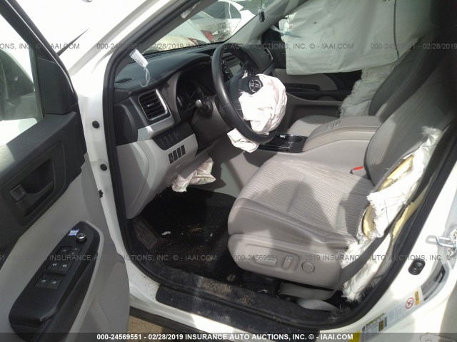 5TDBKRFH8ES007500 - 2014 TOYOTA HIGHLANDER LE/LE PLUS 白色 照片 5