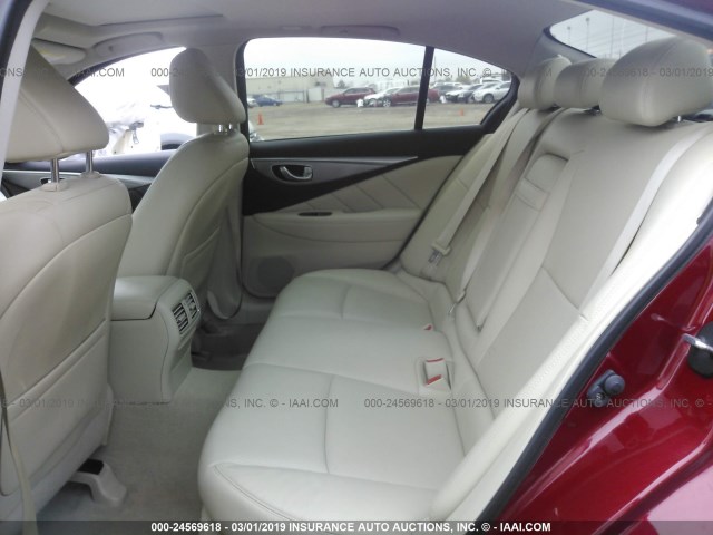 JN1BV7AP6FM331636 - 2015 INFINITI Q50 PREMIUM/SPORT RED photo 8