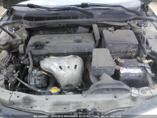 4T1BE46K27U018699 - 2007 TOYOTA CAMRY NEW GENERAT CE/LE/XLE/SE SILVER photo 10