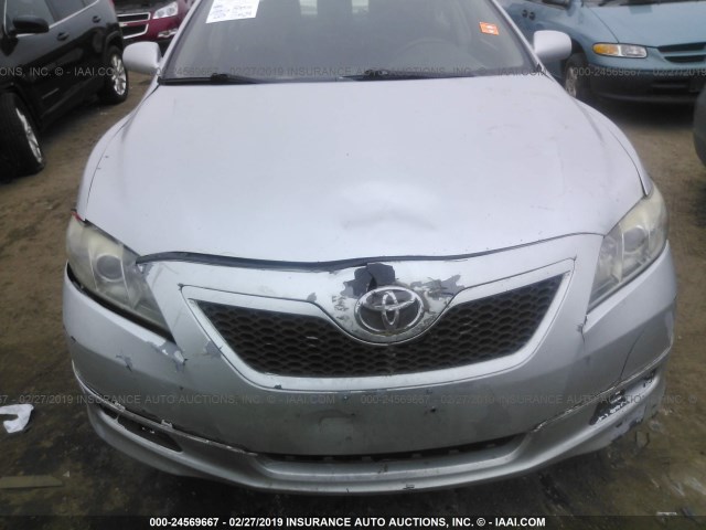 4T1BE46K27U018699 - 2007 TOYOTA CAMRY NEW GENERAT CE/LE/XLE/SE SILVER photo 6