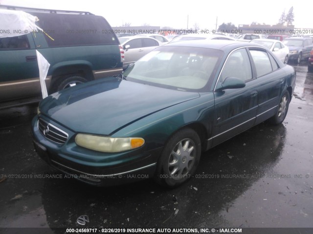 2G4WB52K6V1423480 - 1997 BUICK REGAL LS GREEN photo 2