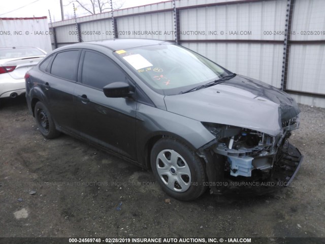 1FADP3E20HL210381 - 2017 FORD FOCUS S GRAY photo 1