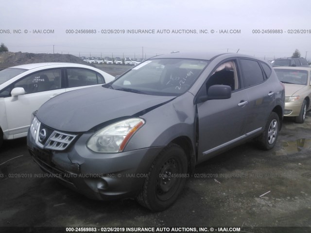 JN8AS5MT9DW515120 - 2013 NISSAN ROGUE S/SV GRAY photo 2