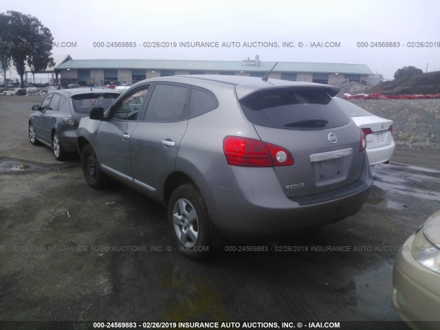 JN8AS5MT9DW515120 - 2013 NISSAN ROGUE S/SV GRAY photo 3