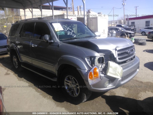 5TDZT34A24S234985 - 2004 TOYOTA SEQUOIA SR5 SILVER photo 1