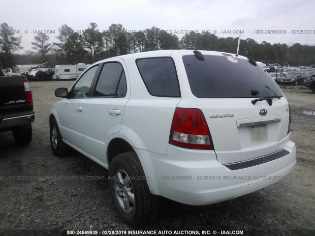 KNDJD733365655868 - 2006 KIA SORENTO EX/LX WHITE photo 3