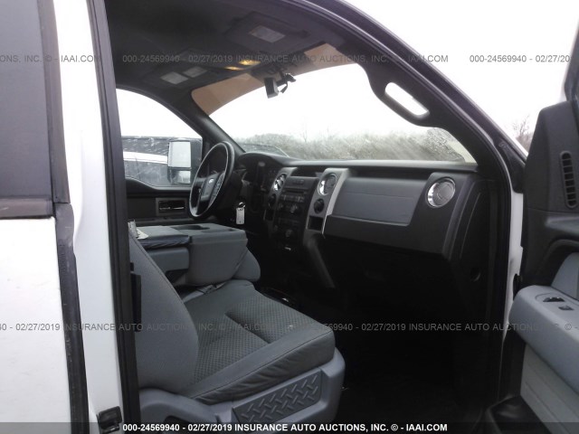 1FTFX1EF8BFD38805 - 2011 FORD F150 SUPER CAB WHITE photo 5