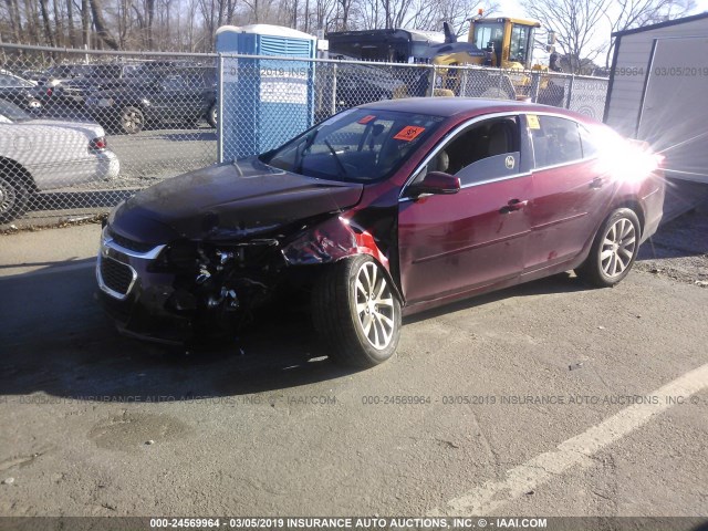 1G11D5SL9FF204596 - 2015 CHEVROLET MALIBU 2LT MAROON photo 2