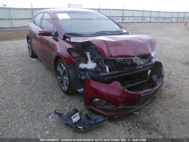 KNAFZ4A81E5064339 - 2014 KIA FORTE EX RED photo 6