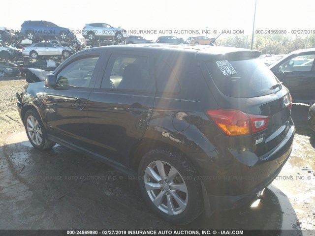 4A4AP3AU6FE039747 - 2015 MITSUBISHI OUTLANDER SPORT ES BLACK photo 3