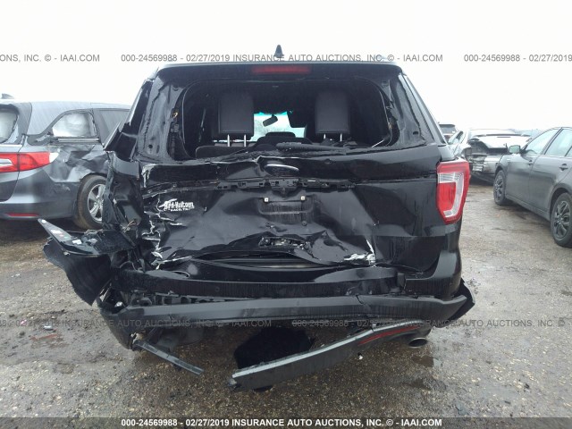 1FM5K7D86HGB30730 - 2017 FORD EXPLORER XLT BLACK photo 6