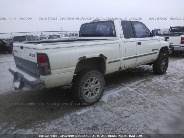 1B7KF23ZXWJ124504 - 1998 DODGE RAM 2500 WHITE photo 4