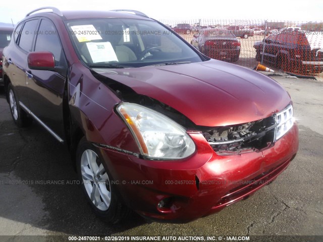 JN8AS5MT8CW250964 - 2012 NISSAN ROGUE S/SV RED photo 6
