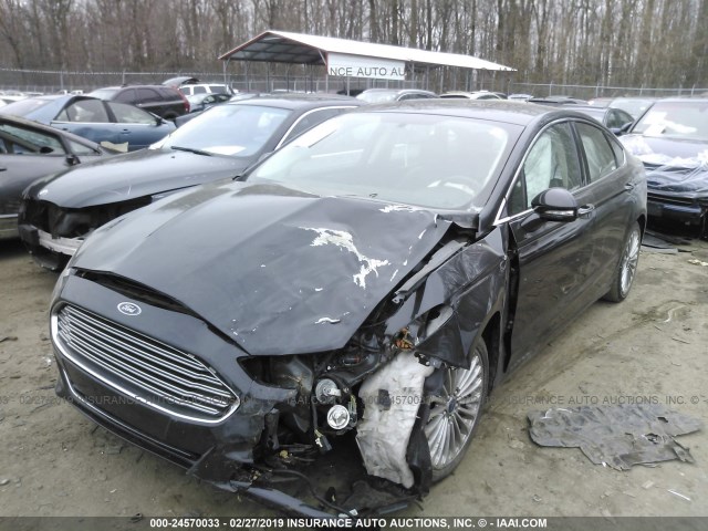 3FA6P0K99FR248053 - 2015 FORD FUSION TITANIUM BLACK photo 2